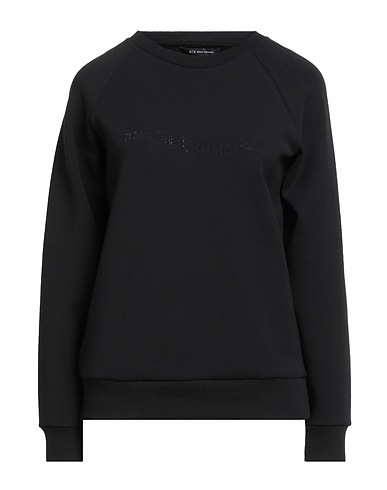 ARMANI EXCHANGE Sweatshirt Black 45% Polyester, 28% Cotton, 20% Modal, 7% Elastane