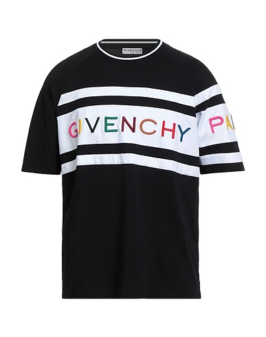 GIVENCHY Camiseta Negro 100% Algodón, Poliéster, Cerámica