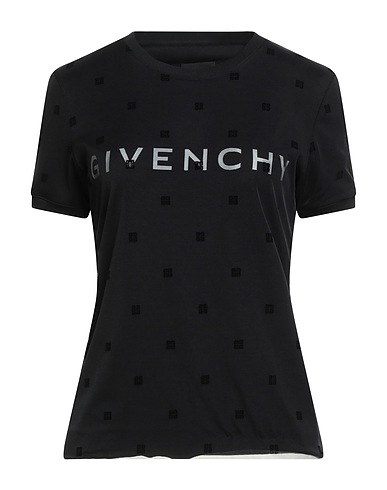 GIVENCHY T-shirt Nero 100% Cotone, Poliammide, Elastan