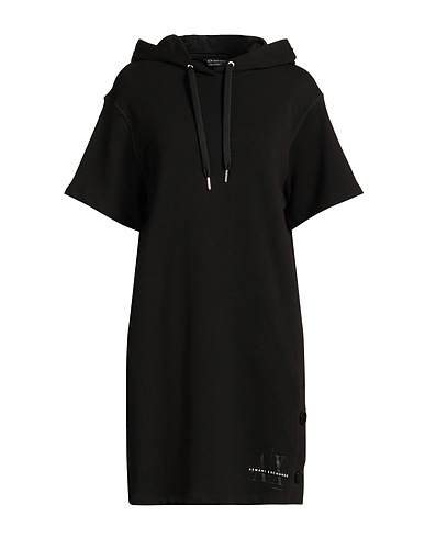ARMANI EXCHANGE Short dress X MIXMAG Black 70% Cotton, 30% Polyester