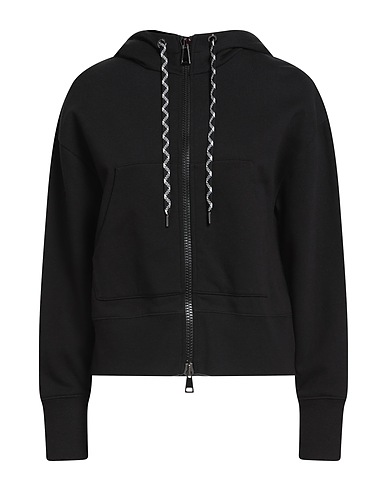 MONCLER Hooded sweatshirt Black 92% Cotton, 8% Polyamide