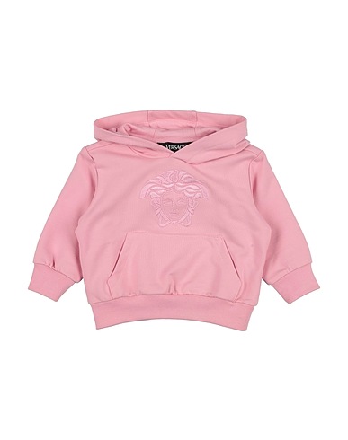 VERSACE YOUNG Hooded track jacket 94% Cotton, 6% Elastane
