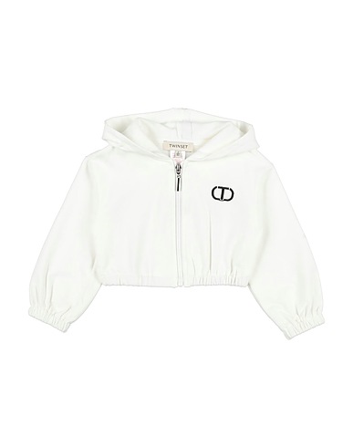 TWINSET Sweatshirt White 95% Cotton, 5% Elastane, Polyester