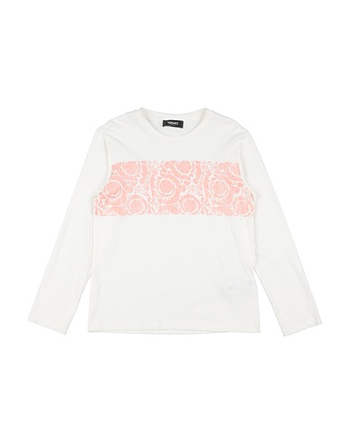 VERSACE YOUNG T-shirt Bianco 100% Cotone