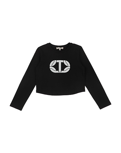 TWINSET T-shirt Black 94% Cotton, 6% Elastane