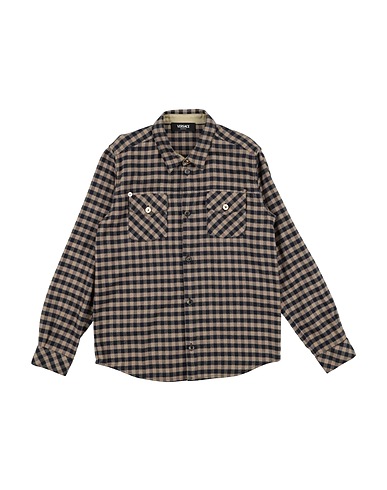 VERSACE YOUNG Εμπριμέ πουκάμισο Χρώμα της άμμου 100% Βαμβάκι