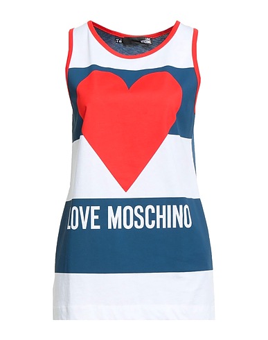 LOVE MOSCHINO Tank top Blue 100% Cotton