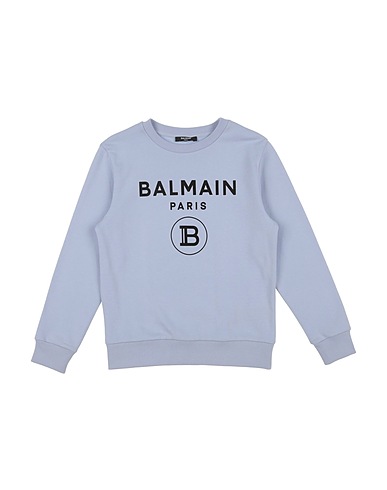 BALMAIN Sweatshirt Sky blue 100% Cotton