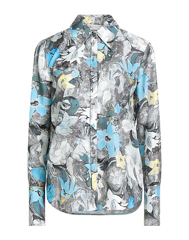 TORY BURCH Floral shirts & blouses Grey 100% Silk