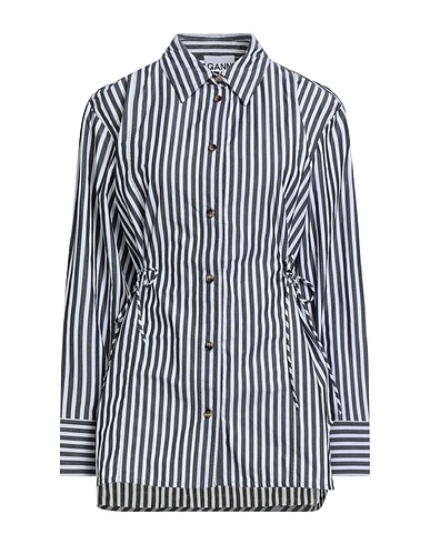 GANNI Striped shirt Black 100% Organic cotton