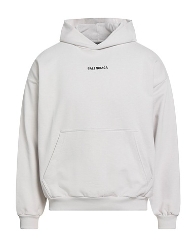 BALENCIAGA Hooded sweatshirt Light grey 100% Cotton