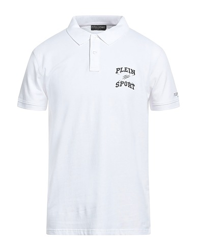 PLEIN SPORT Poloshirt SWIM Weiß 95% Baumwolle, 5% Elastan
