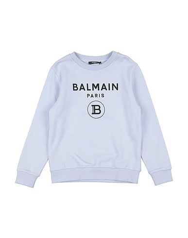 BALMAIN Sweatshirt Sky blue 100% Cotton