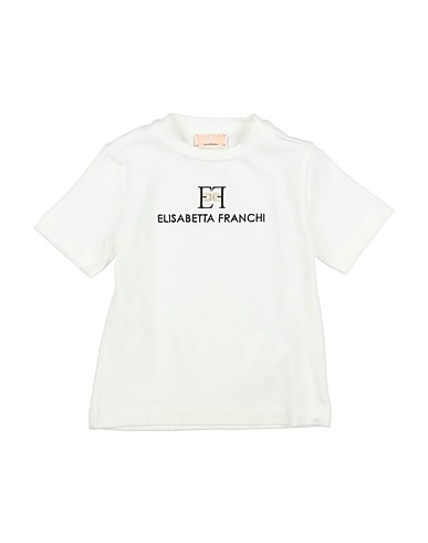 ELISABETTA FRANCHI T-shirt LA MIA BAMBINA White 94% Cotton, 6% Elastane