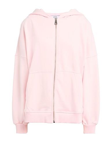 JIJIL Hooded track jacket  Light pink 85% Cotton, 15% Polyester, Polyamide