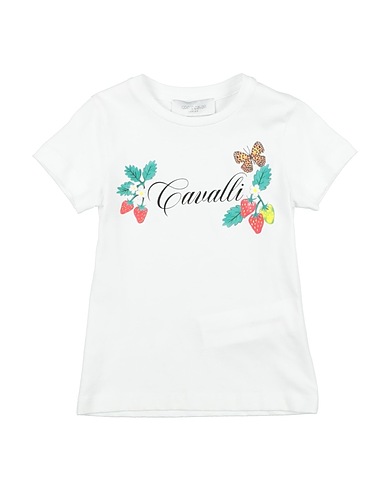 ROBERTO CAVALLI T-shirt JUNIOR Bianco 100% Cotone