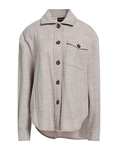 GIORGIO ARMANI Solid color shirts & blouses Beige 62% Wool, 27% Cashmere, 11% Silk