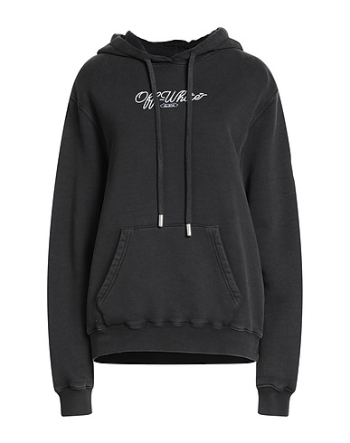 OFF-WHITE™ Hooded track jacket  Charcoal 100% Cotton, Elastane