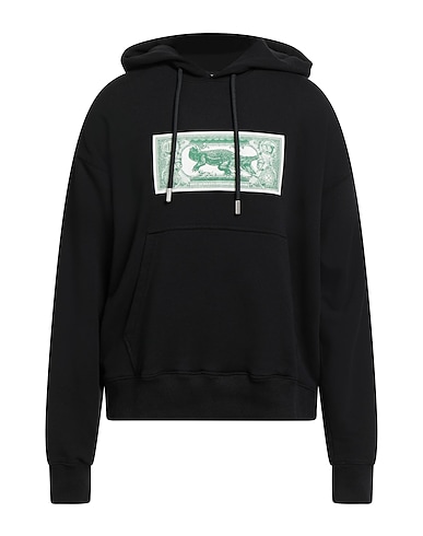 OFF-WHITE™ Hooded sweatshirt Black 100% Cotton, Elastane