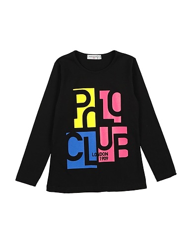 POLOCLUB LONDON 1909 T-shirt Black 90% Cotton, 10% Elastane