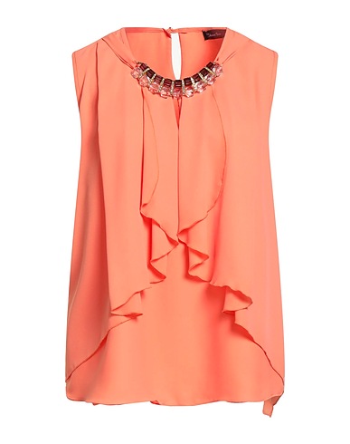 CHIARA BRUNI Top Salmon pink 100% Polyester