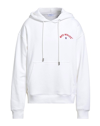 OFF-WHITE™ Hooded track jacket  White 100% Cotton, Elastane