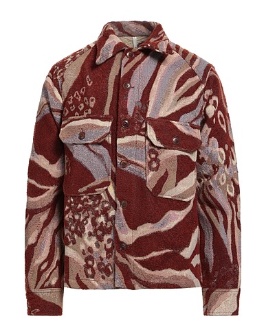 SUNFLOWER Patterned shirt Brown 57% Acrylic, 32% Textile fibers, 5% Polyamide, 3% Virgin Wool, 3% Polyester