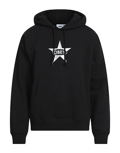 OBEY Hooded track jacket  Black 58% Cotton, 42% Polyester