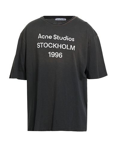 ACNE STUDIOS T-shirt Charcoal 85% Cotton, 15% Hemp