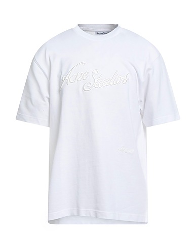 ACNE STUDIOS T-shirt Λευκό 100% Βαμβάκι