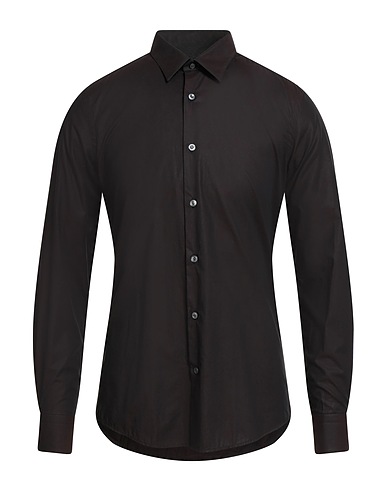PAL ZILERI Solid colour shirt Charcoal 100% Cotton