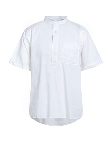 BARBOUR Solid colour shirt White 100% Cotton