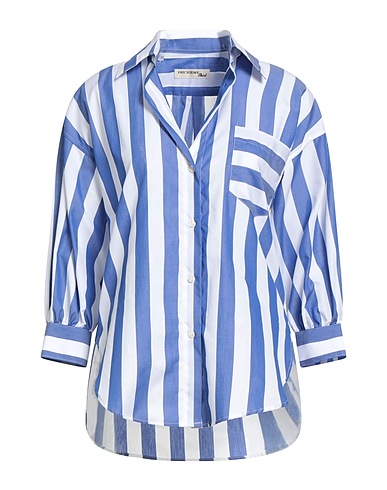 DEUXIEME Camicia a righe Blu 100% Cotone