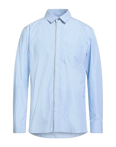 THEORY Striped shirt Sky blue 75% Cotton, 25% Polyester