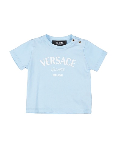 VERSACE YOUNG T-shirt Sky blue 100% Cotton