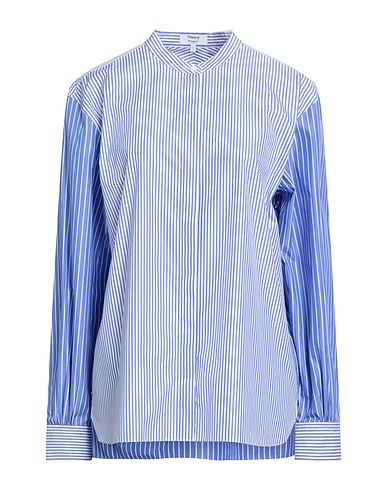 THEORY Striped shirt Light blue 75% Cotton, 25% Polyester