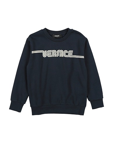 VERSACE YOUNG Sweatshirt Midnight blue 100% Cotton