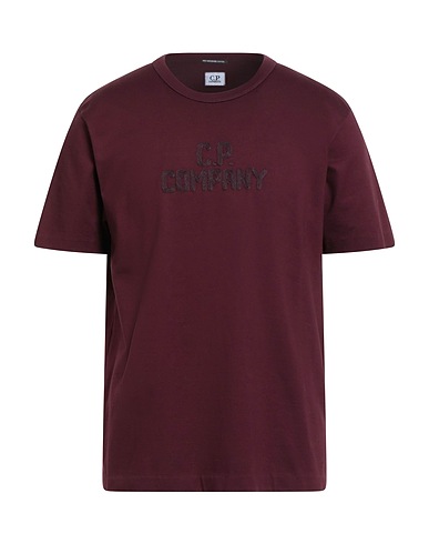 C.P. COMPANY T-shirt Burgundy 100% Cotton