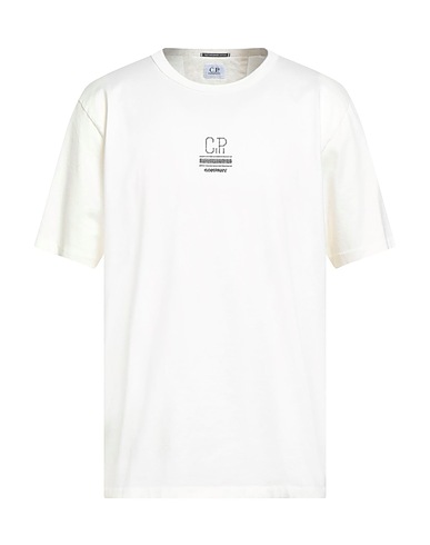 C.P. COMPANY T-Shirt Elfenbein 100% Baumwolle