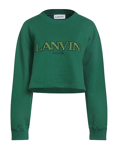 LANVIN Sweatshirt Emerald green 100% Cotton