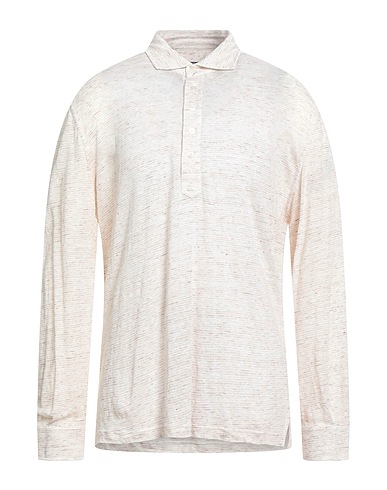 FEDELI Polo shirt Beige 100% Linen