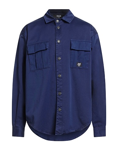 MSGM Chemise de couleur unie 100% Coton