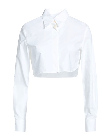 ERIKA CAVALLINI Solid colour shirts & blouses White 100% Cotton