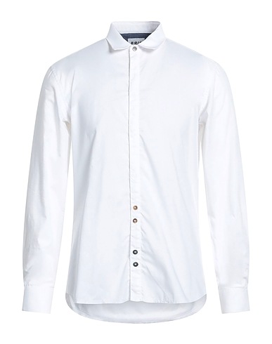 BERNA Solid color shirt White 100% Cotton