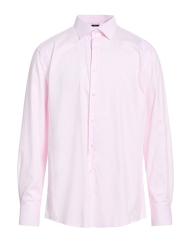 BERNA Solid colour shirt Pink 100% Cotton
