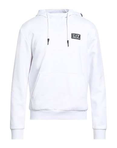 EA7 Hooded track jacket  White 85% Cotton, 15% Polyester