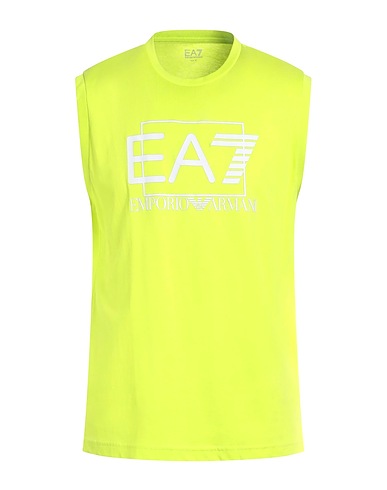EA7 T-shirt Lime green 100% Cotton