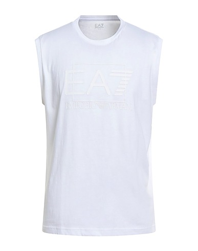 EA7 T-shirt White 100% Cotton