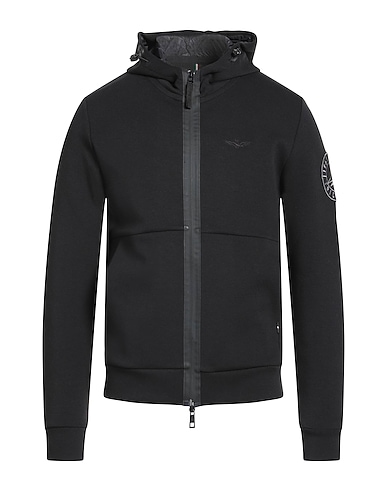 AERONAUTICA MILITARE Hooded track jacket 80% Cotton, 16% Polyester, 4% Elastane