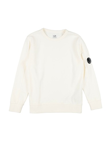C.P. COMPANY UNDERSIXTEEN Felpa Bianco 100% Cotone